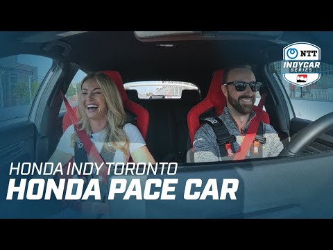 HONDA PACE CAR // JAMES HINCHCLIFFE AND BECKY DALTON