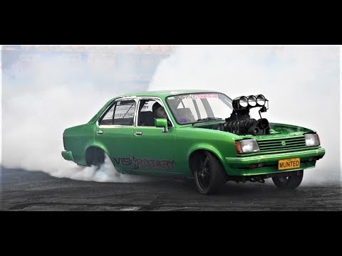 MUNTED SUPERCHARGED 20B ROTARY GEMINI BURNOUT AT BRASHERNATS 2018