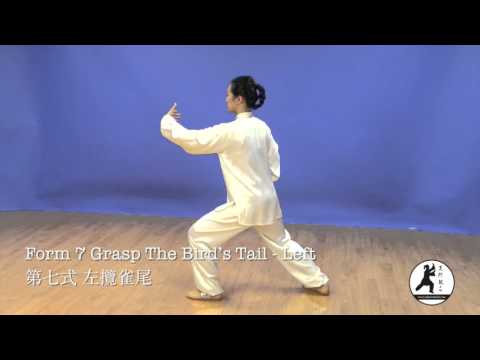 24 Form Tai Chi Demonstration Back View Master Amin Wu 吳阿敏背向示範楊式24式太極拳