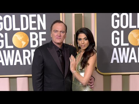 Quentin Tarantino and Daniella Pick 2023 Golden Globes Arrivals