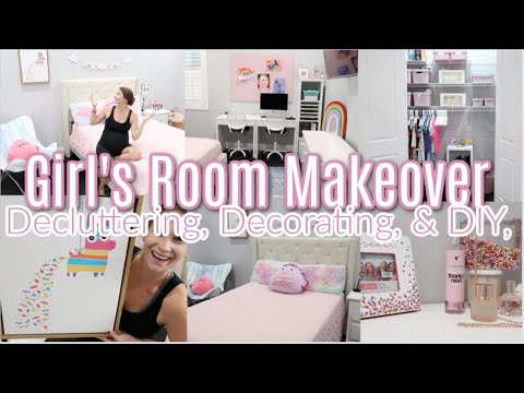 Girl's Room Makeover! Decluttering, Decorating, & DIY! Colorful & Fun, It Feels SO Good!