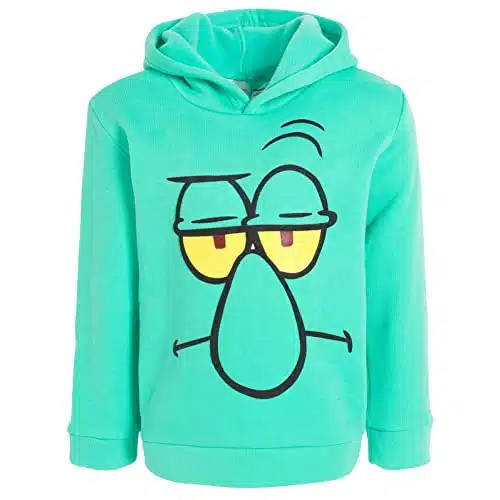 SpongeBob SquarePants Nickelodeon Squidward Little Boys Hoodie Aqua