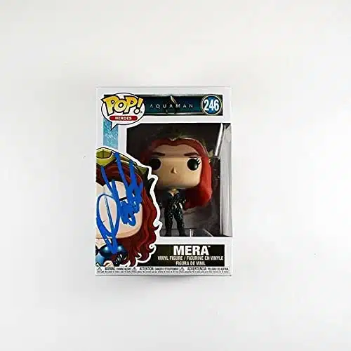 Amber Heard Aquaman Signed Funko Pop Certified Authentic PSADNA COA