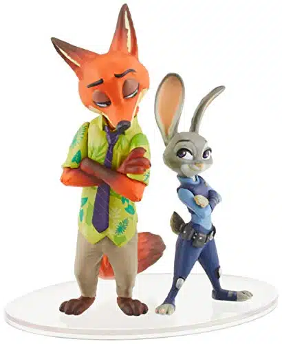 Disney's Zootopia Juddy Hopps & Nick Wilde Ultra Detail Figure, Multicolor, One Size