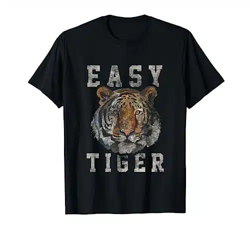 Easy Tiger distressed casual chic graphic for women T Shirt