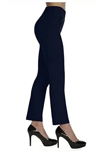 LISETTE L MONTREAL Lisette Pants, Slim Ankle Dream Pants, Magical Lycra, Style Color Navy