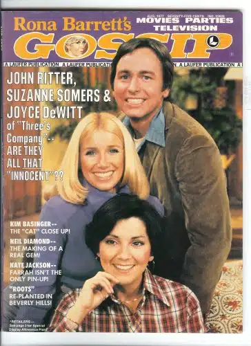 Rona Barrett's Three's Company Suzanne Somers John Ritter Joyce DeWitt Gossip Magazine