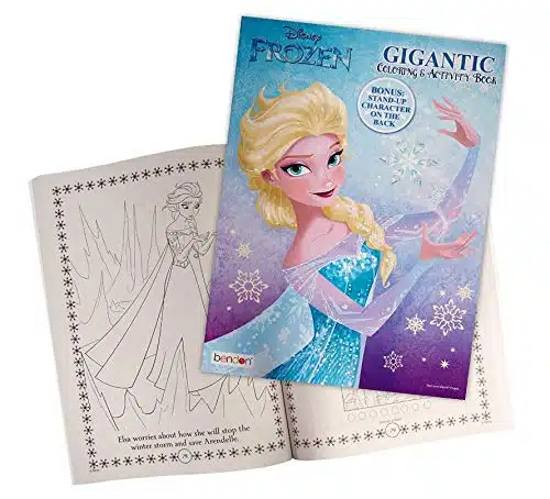 Coloring Books Frozen Activity Books Princess Elsa Gigantic Page with Stand Up Olaf on Back