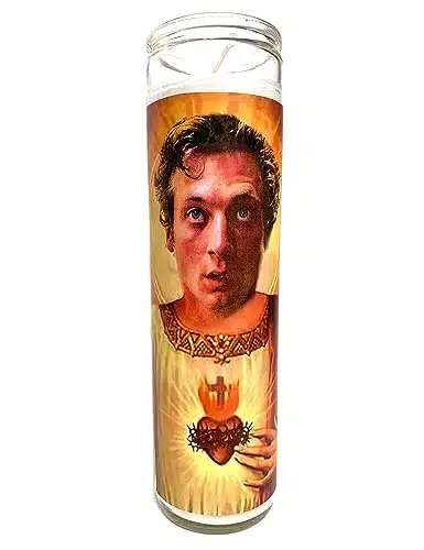 Jeremy Allen White   The Bear parody Devotionaly Saint Prayer Candle