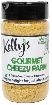 Kelly's Gourmet Cheezy Parmesan, Pack, Cashew Based Cheese