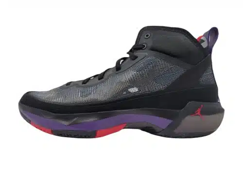 Nike Men's Air Jordan XXXVII Basketball Shoe, BlackTrue Red Club Purple,  US