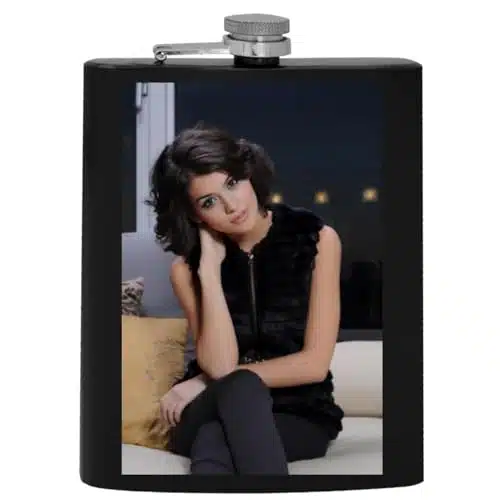 Sofia Black Delia   oz Black Hip Alcohol Drinking Flask GSTP #G