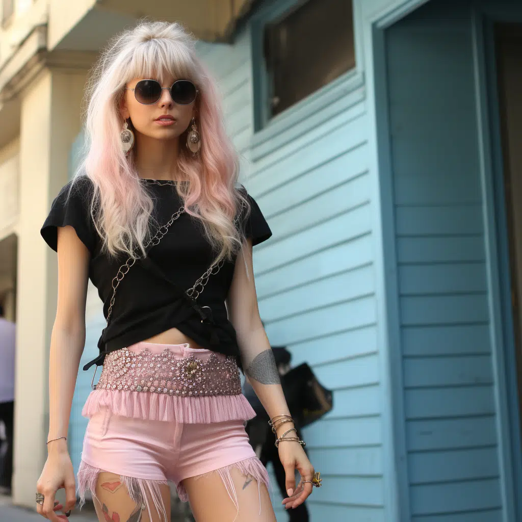 What is taylor momsen in pink shorts