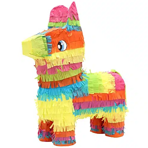 Cinco De Mayo Donkey Pinata for Kids Birthday Party, (x x in.) for Fun Fiesta Taco Party Supplies, Luau Event Photo Props, Mexican Theme Decoration, Carnivals Festivals, Taco 