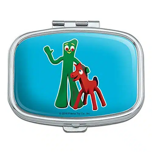 Gumby Pokey Best Friends Clay Art Rectangle Pill Case Trinket Gift Box