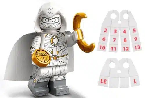 LEGO Marvel Series inifigure Moon Knight Minifigure Calendar Man Capes   Superheroes