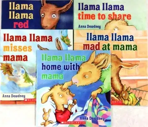 Llama Lama Book Pack Llama Llama Red Pajama, Llama Llama Time to Share, Llama Llama Misses Mama, Llama Llama Mad at Mama, Llama Llama Home with Mama