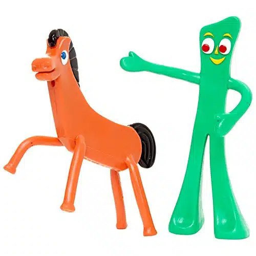 NJ Croce Gumby & Pokey Bendable Figure Pair