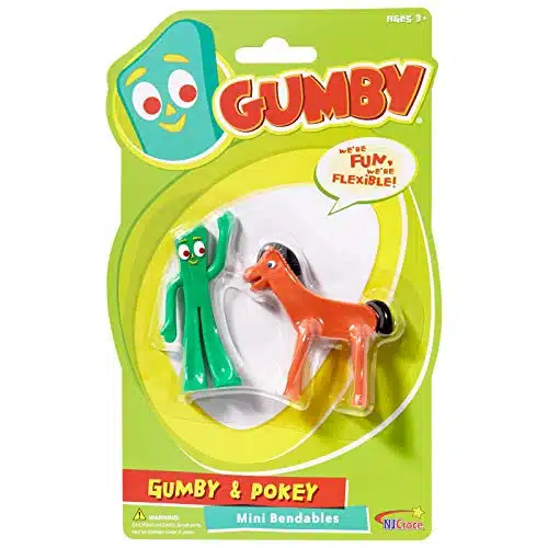 NJ Croce Gumby & Pokey Mini Bendable Pair