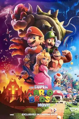 THE SUPER MARIO BROS. MOVIE POSTER Sided ORIGINAL xCHRIS PRATT ANYA TAYLOR JOY