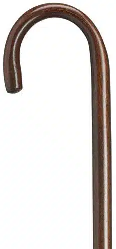 Unisex Round Nose Comfort Crook Cane Walnut  Affordable Gift! Item #DHAR