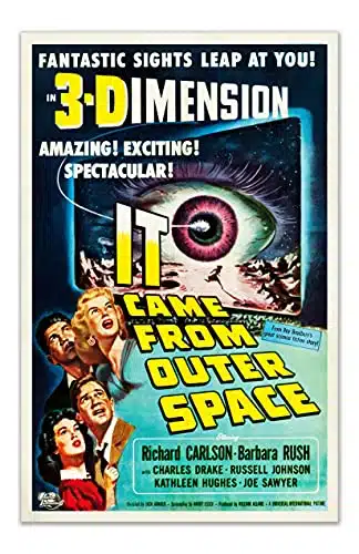 It Came from Outer Space Vintage Movie Poster   Set of (inches by inches)