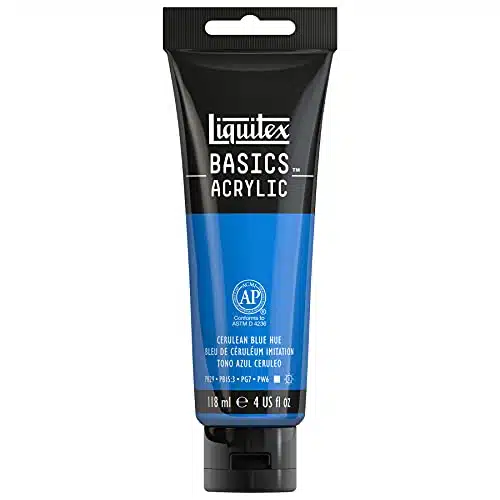 Liquitex BASICS Acrylic Paint, ml (oz) Tube, Cerulean Blue Hue