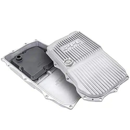 Pacific Performance Engineering PPE   Heavy Duty Cast Aluminum Transmission Pan (Raw) Compatible with JeepDodge + Grand CherokeeDurango an RERE or HPHPTransmission