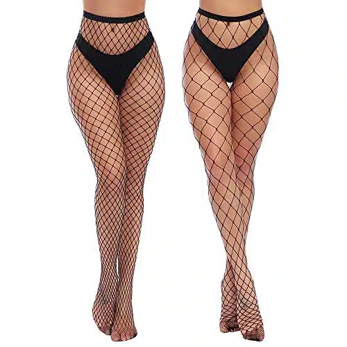 Charmnight Womens High Waist Tights Fishnet Stockings Thigh High Pantyhose Pair()