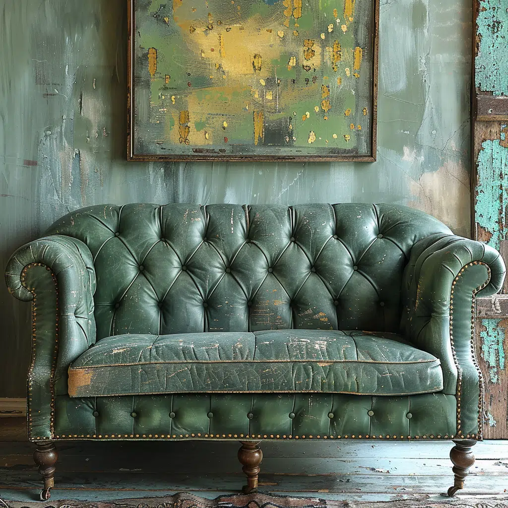 green couch