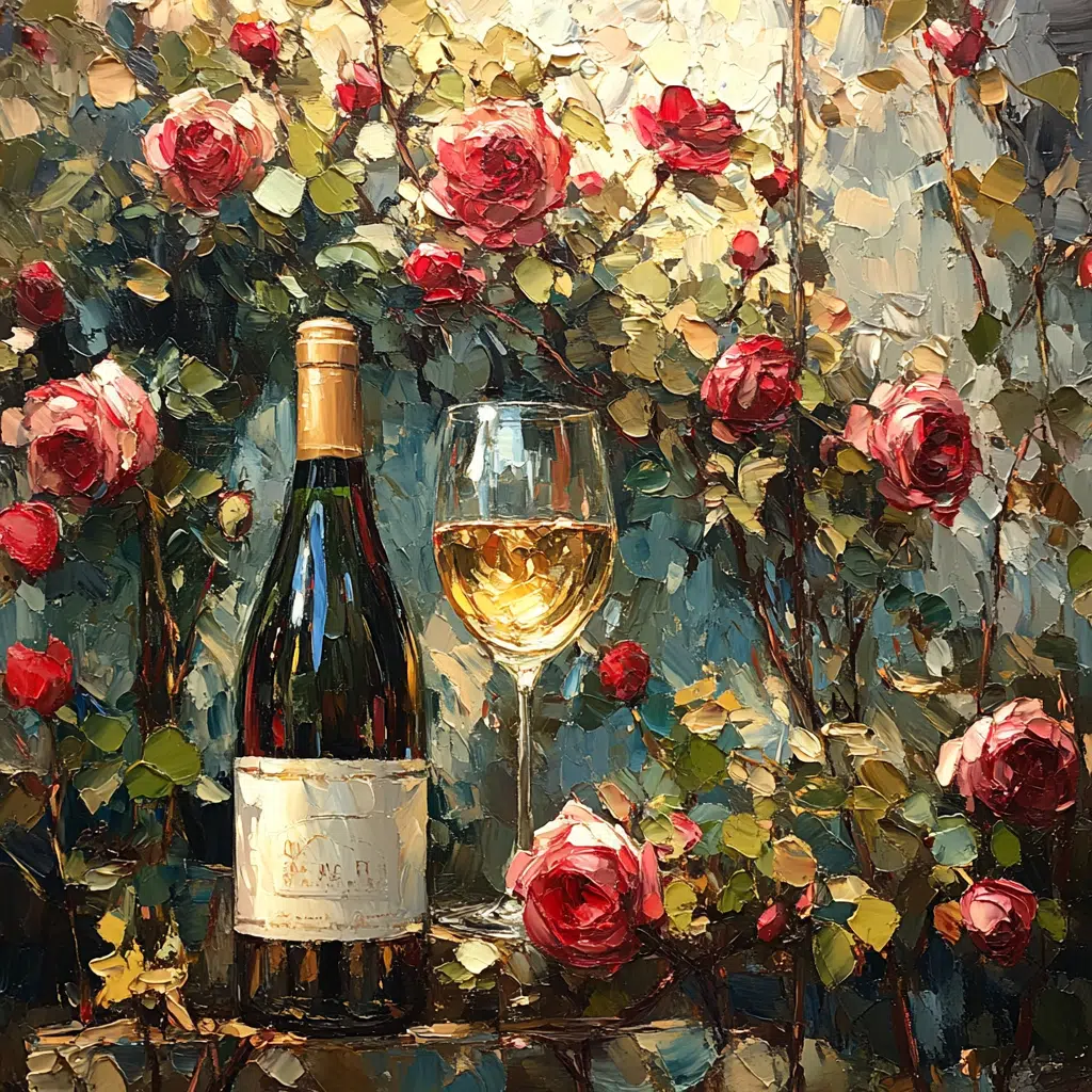 wine and roses