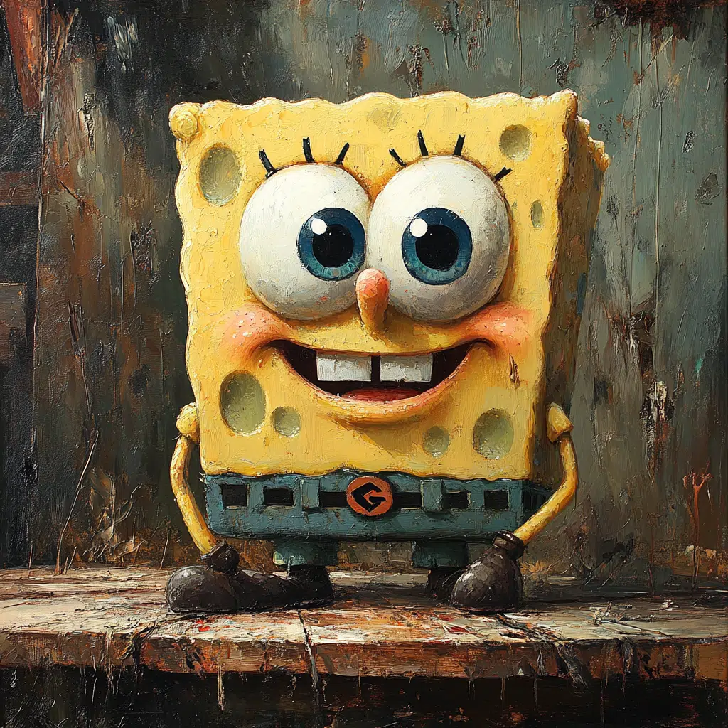 spongebob crying